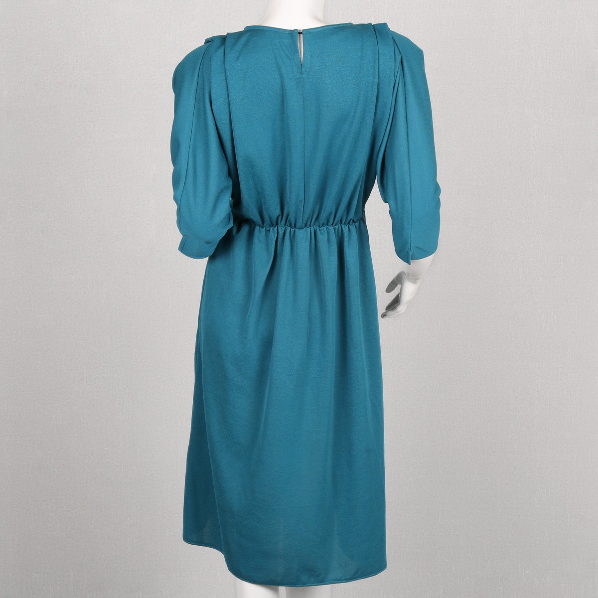 Simple Plain Gown | Teal Casual Wear Dress 3