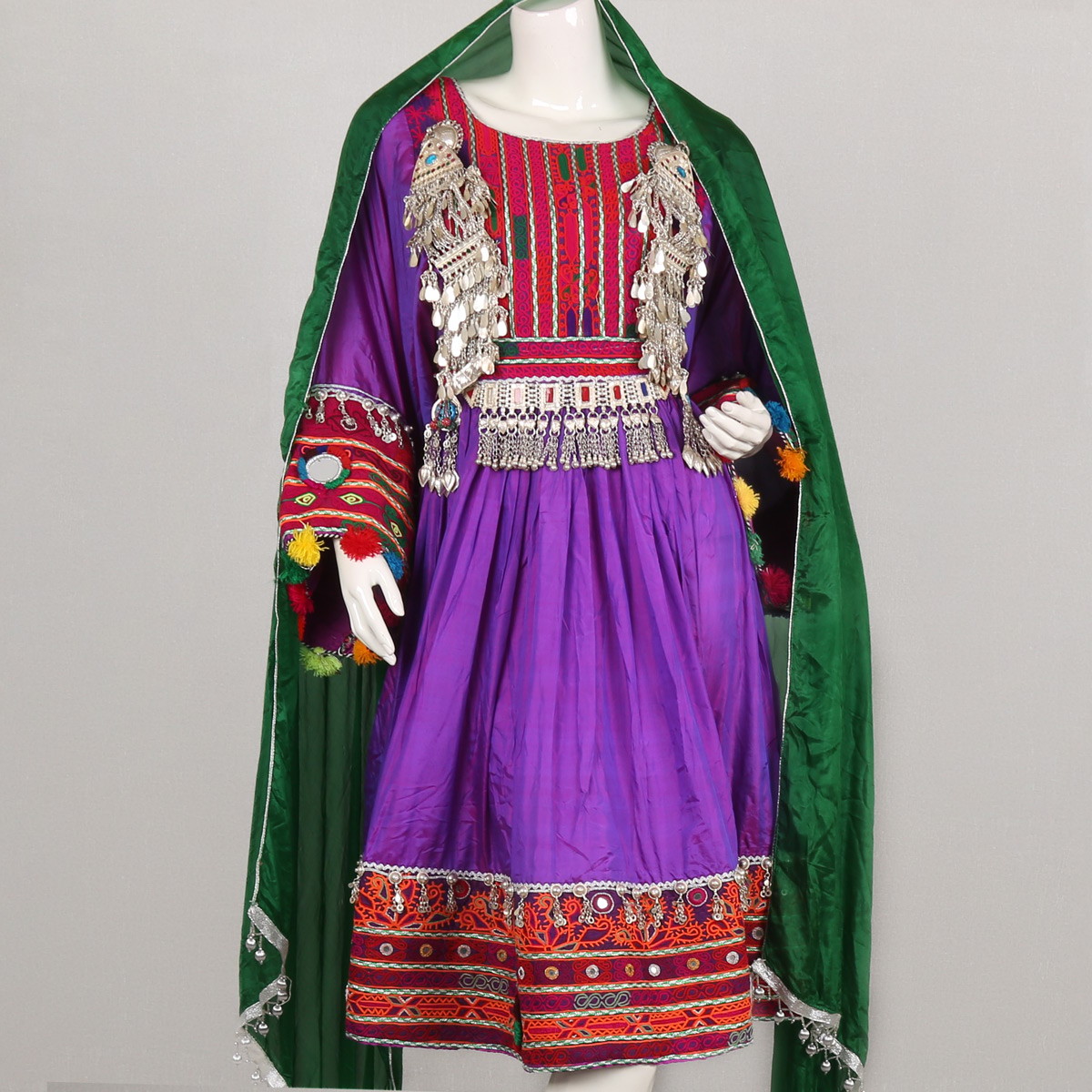 Aseel Purple Gande Afghani| 3-Piece Traditional 1
