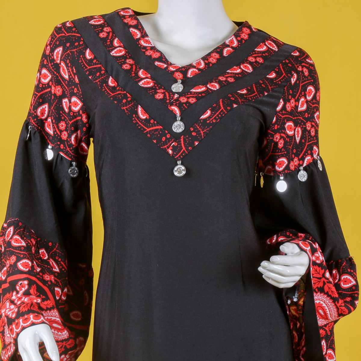 Black Hazaragi Embroidered Long Dress | Gol Negar Prarie Skirt Casual Wear Maxi 2