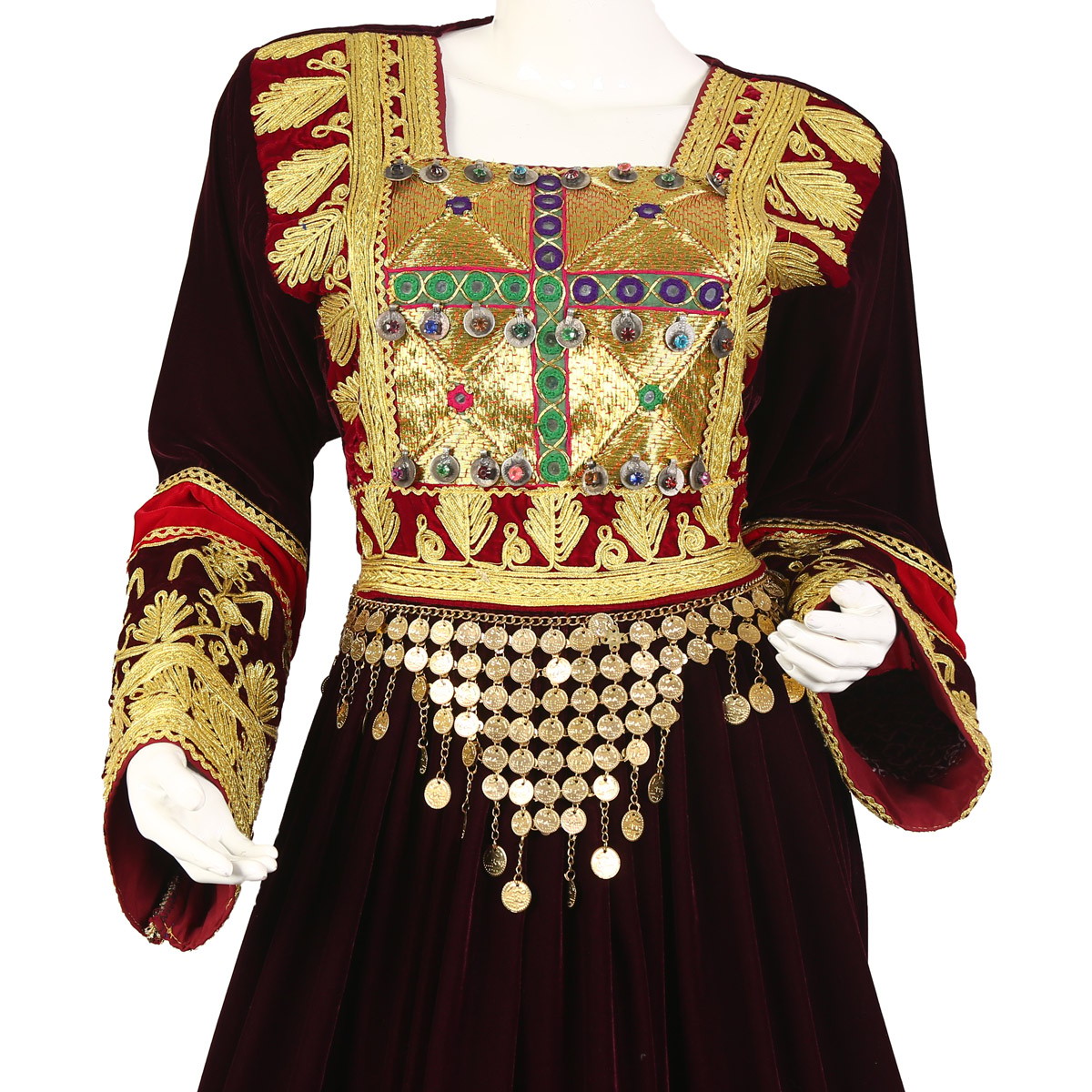 Full Mazari Embroidered Handmade Dress 3