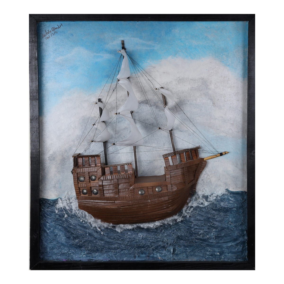 Ancient Ship in the Sea Artwork | Pirate Ship 3D Artwork 2