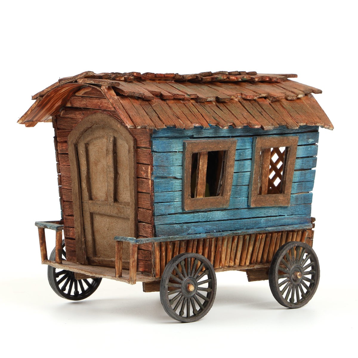 Wooden Horse Carriage Artwork | 3D Cart Artwork 3