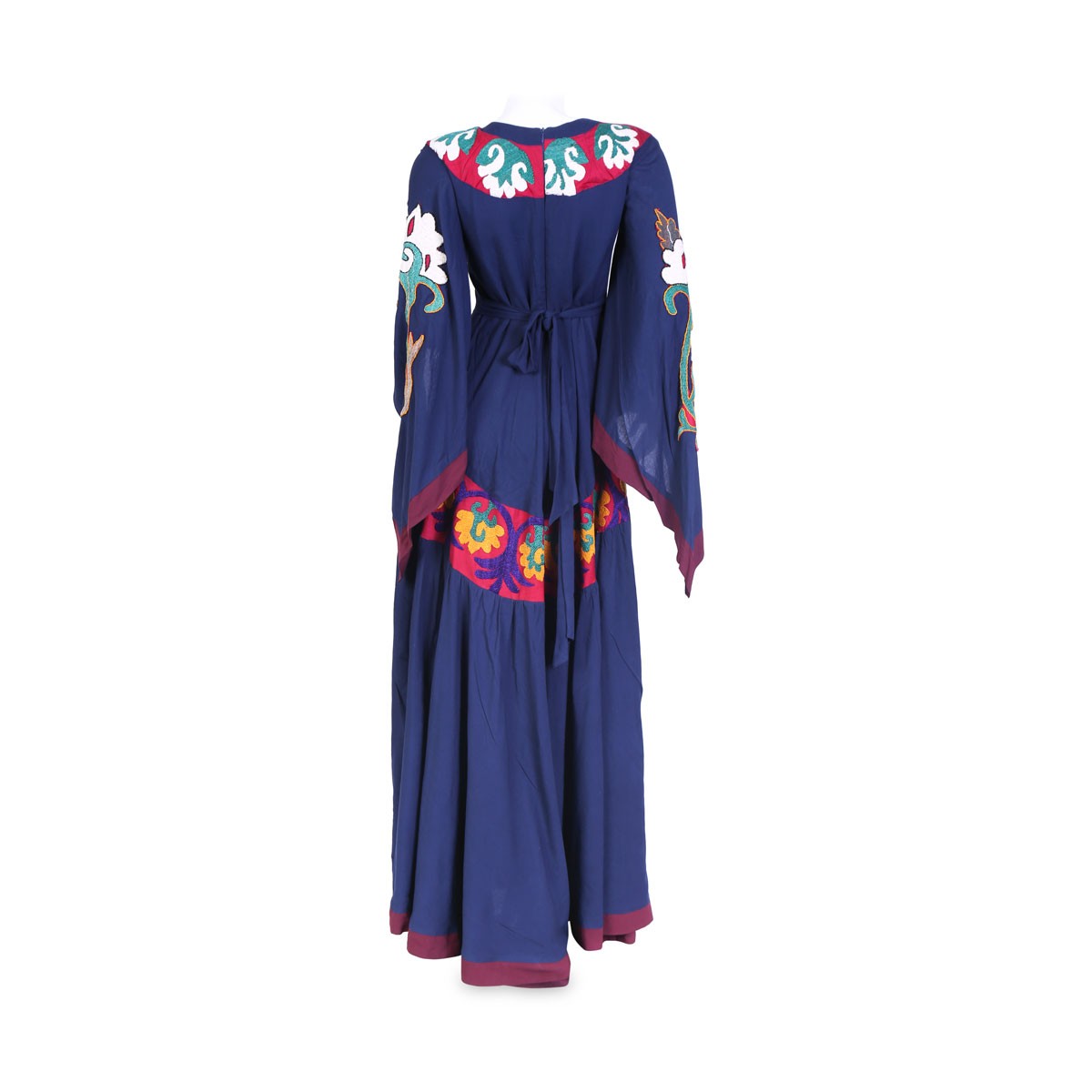 Afghan Dark Blue Long Dress 4