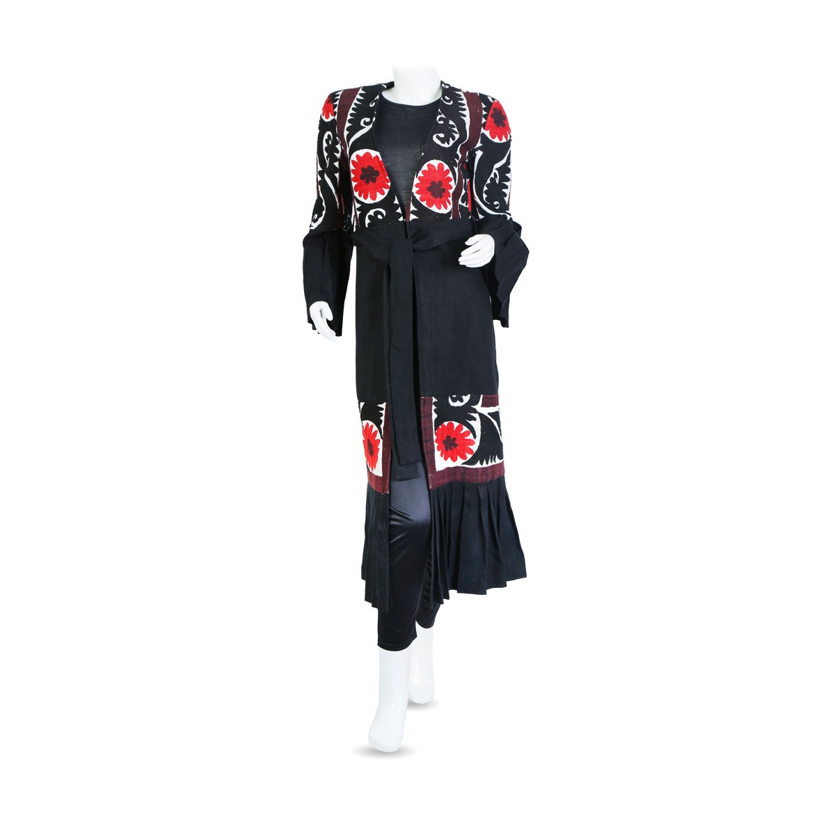 Afghan Colorfuly-Embroidered Long Dress 1
