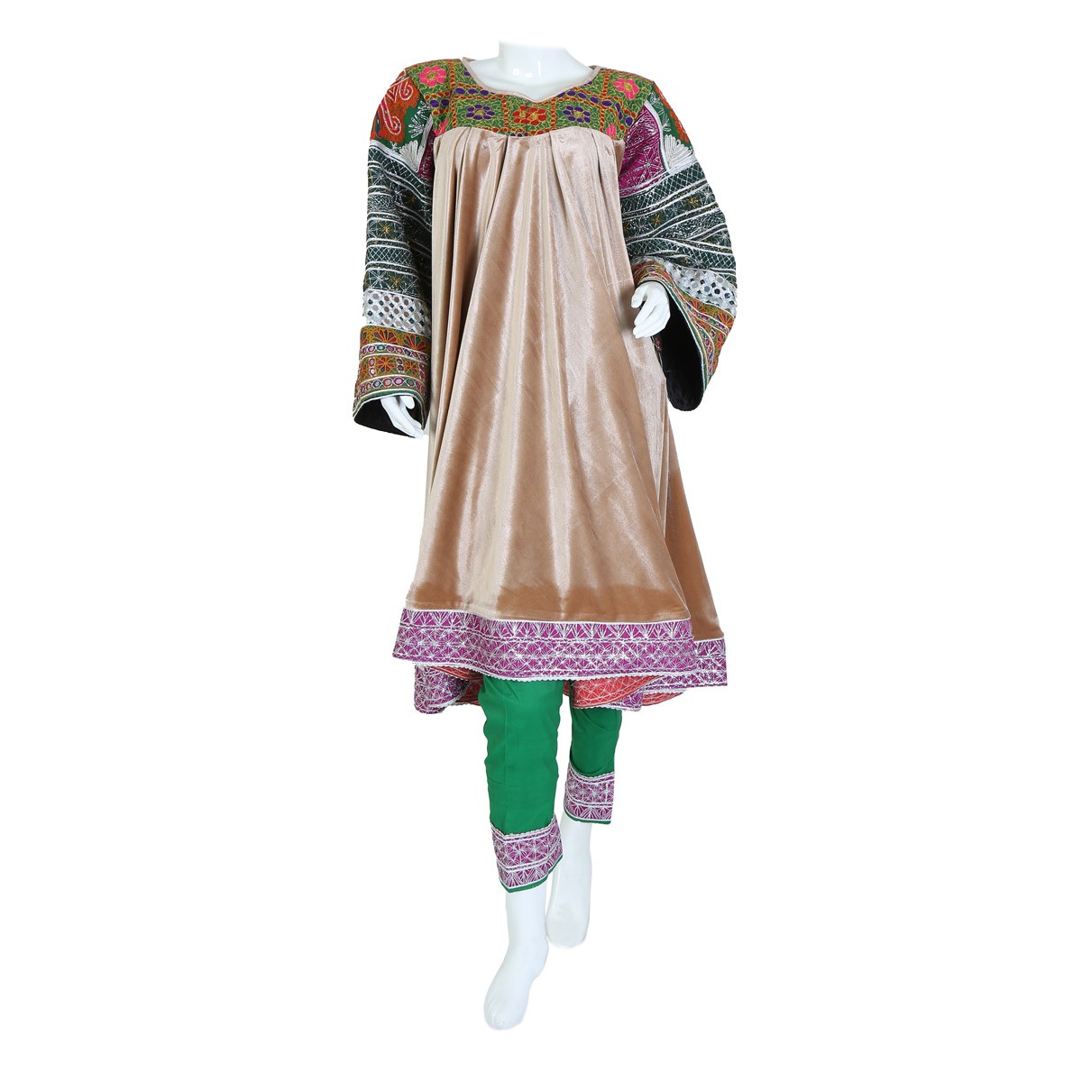Afghan Short Dress with Trousers 1