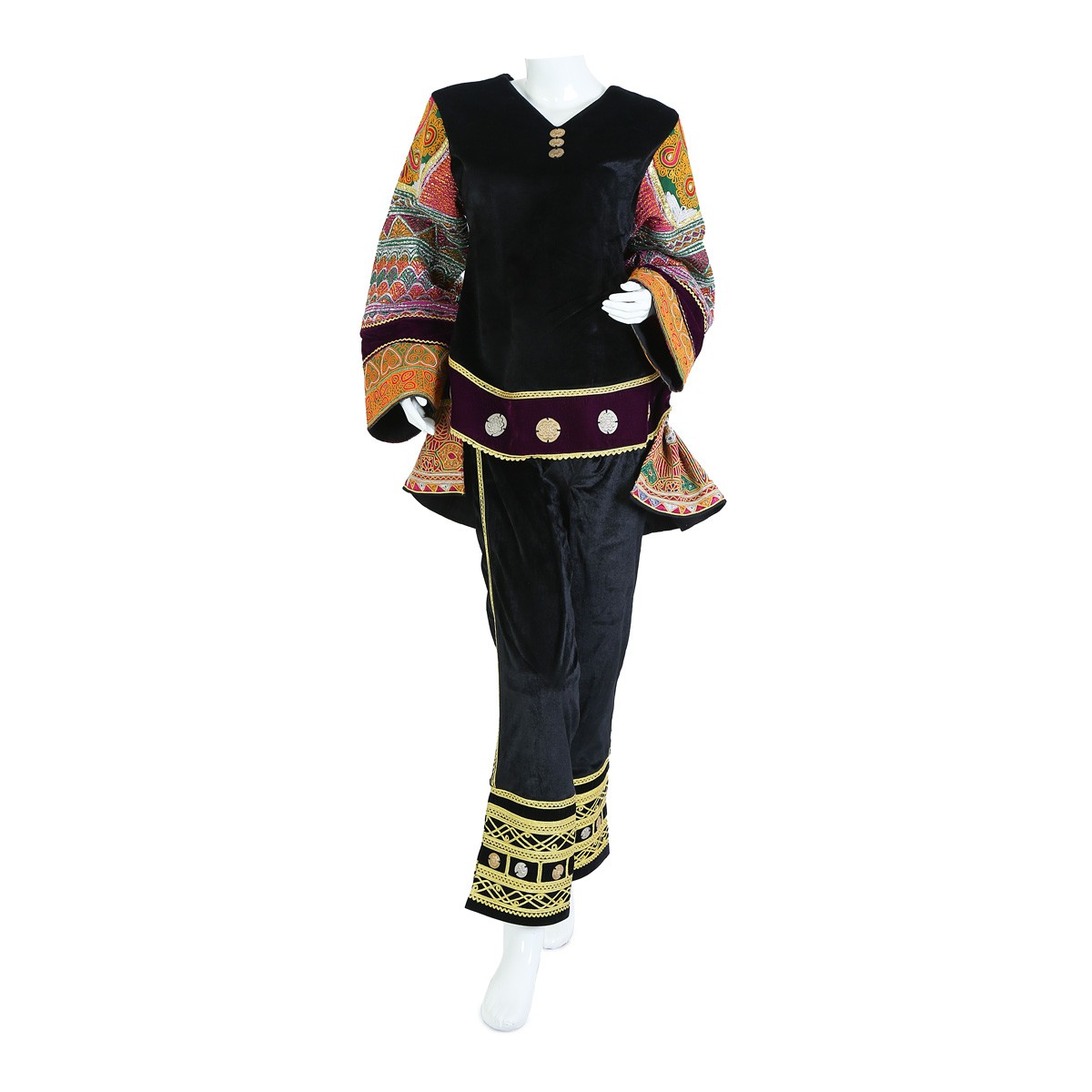 Afghan Short Dress with Trousers 1