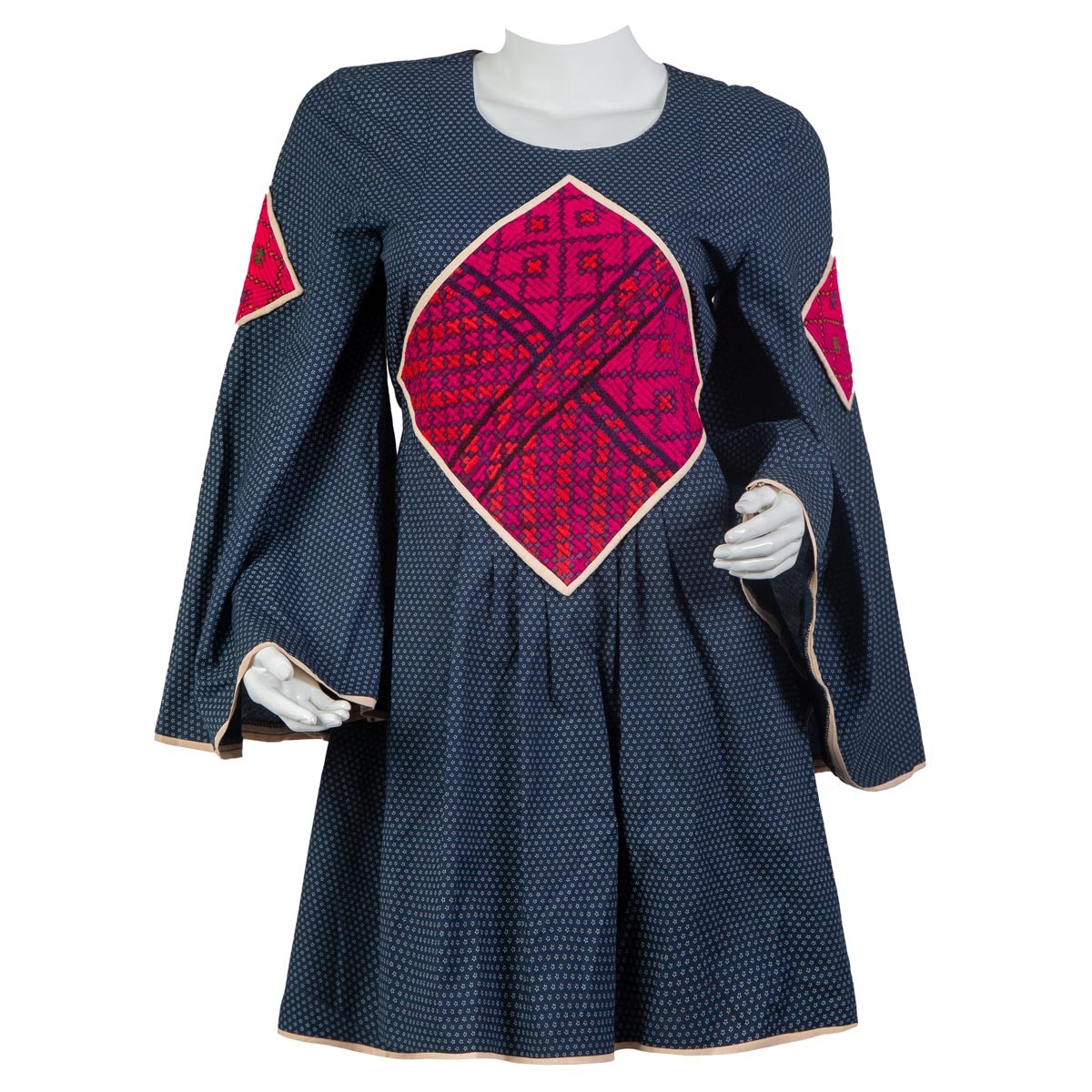Casual Outwear for Girls | Plain Short Frock With Feta Embroidery 1