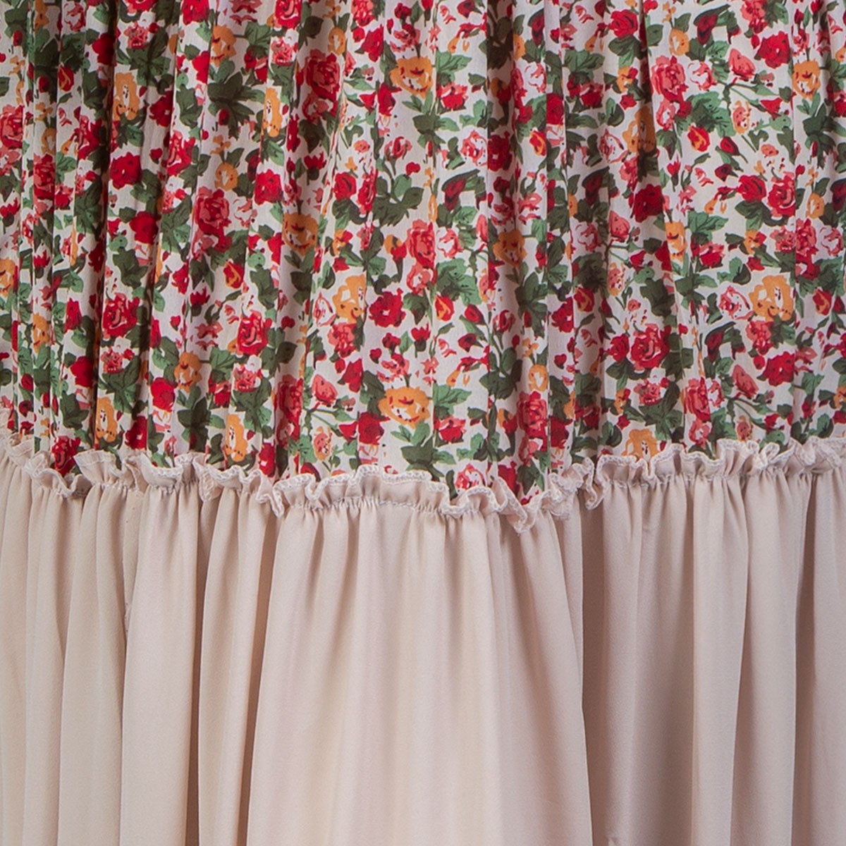 Long Printed Women Dress | Crepe Maxi With Coin Embroidery 4