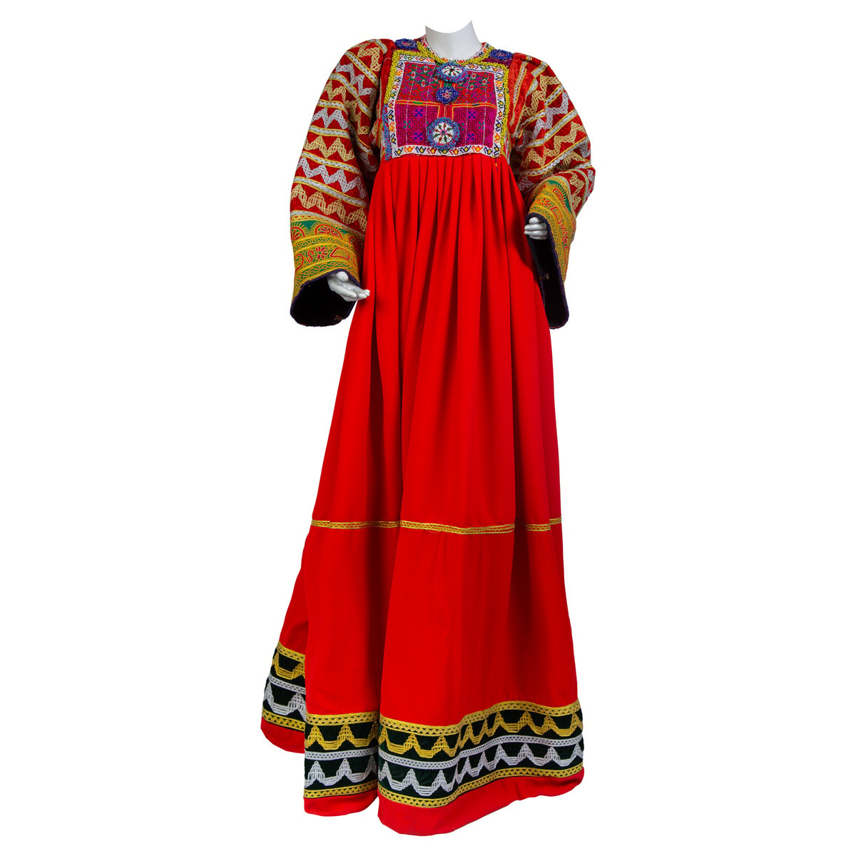 Bridal Embroidered Dress | Red Wedding Bridal Outfit 1