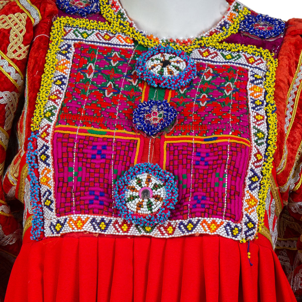Bridal Embroidered Dress | Red Wedding Bridal Outfit 3