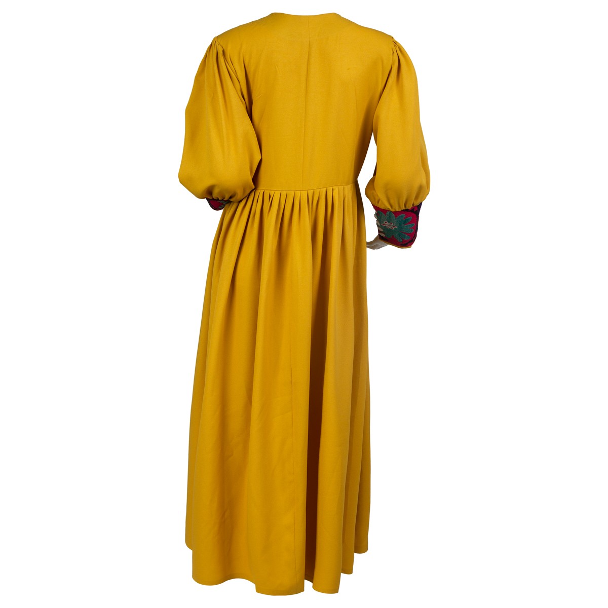Beautiful Cross-stitch Women Dress | Long Plated Gown 5