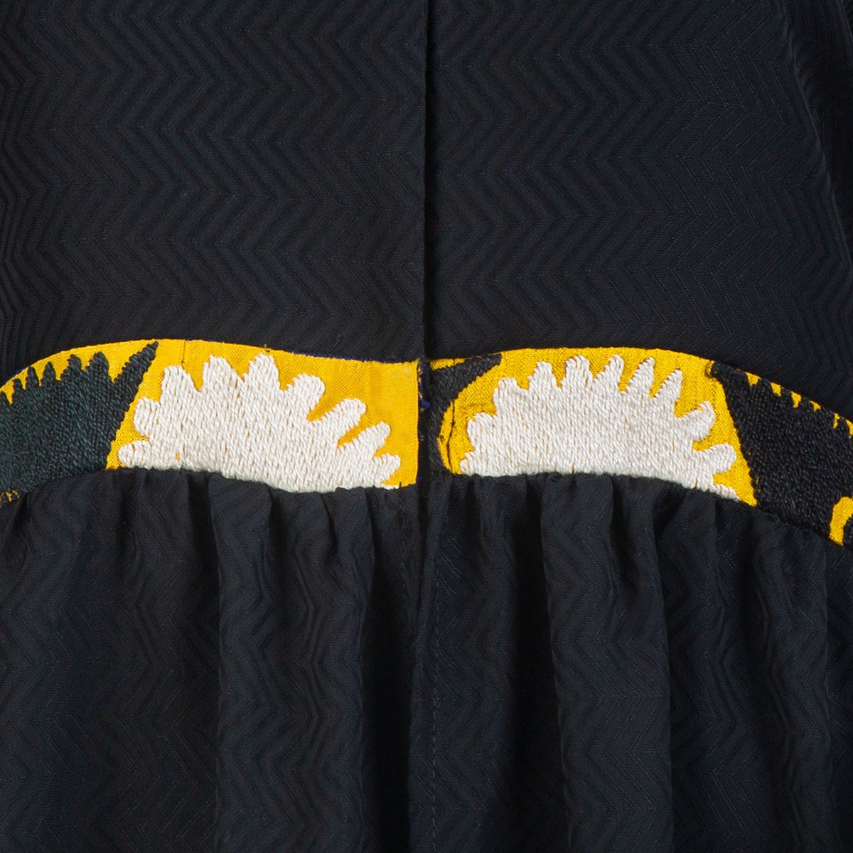 Simple Black Embroidered Handmade Afghani Chapan for Women 3