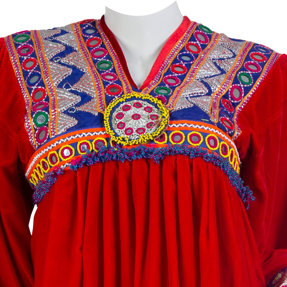 Kochi Design Short Dress | Red Embroidered Party Wear 2