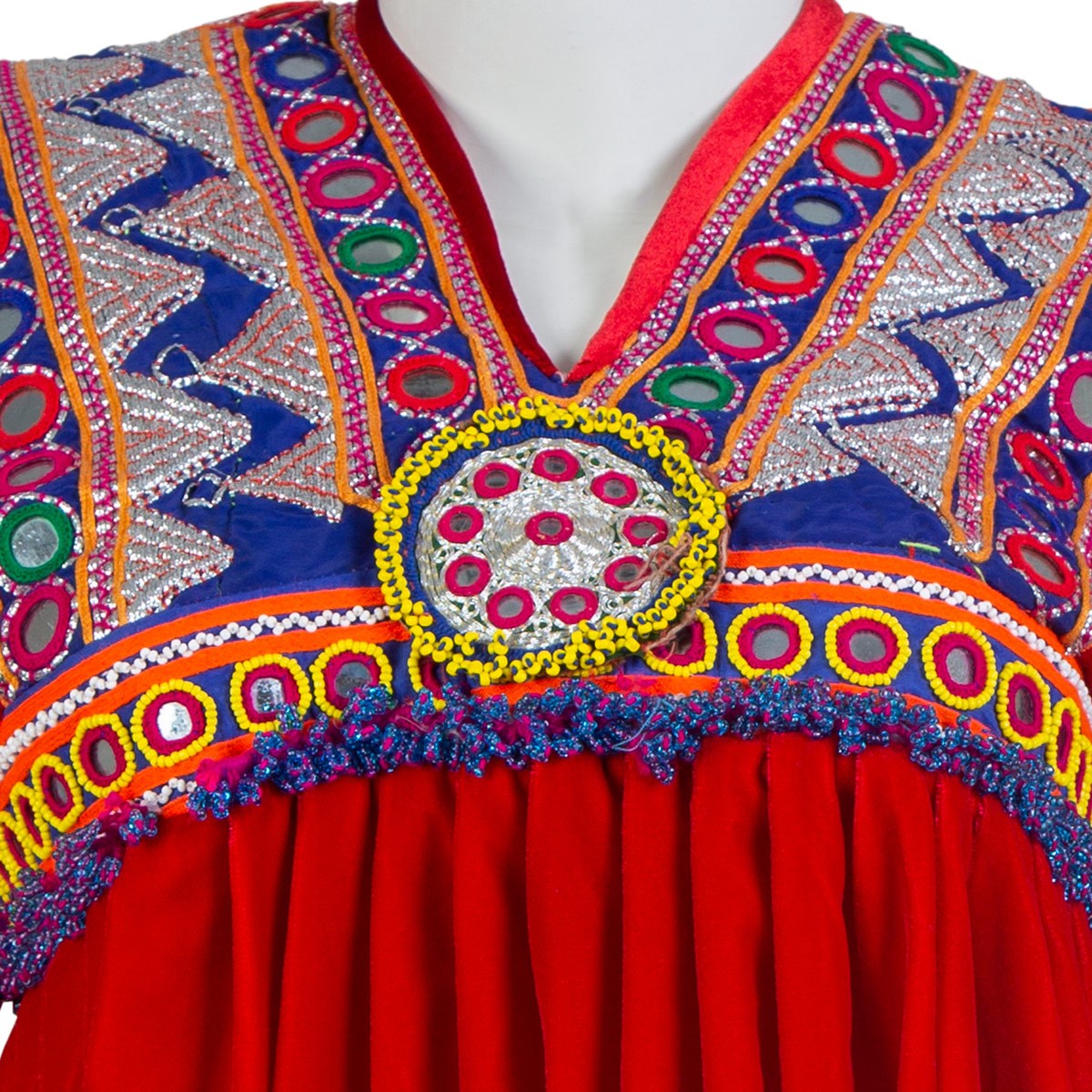 Kochi Design Short Dress | Red Embroidered Party Wear 3