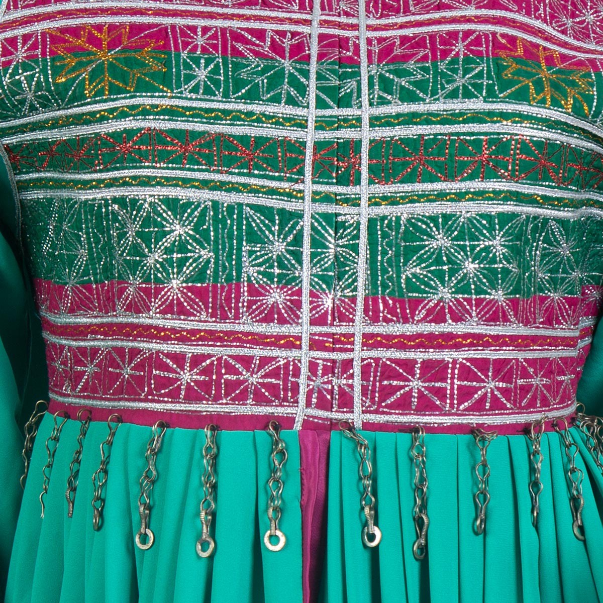 Fancy Party Wear Dress | Embroidered Tailed Maxi 3