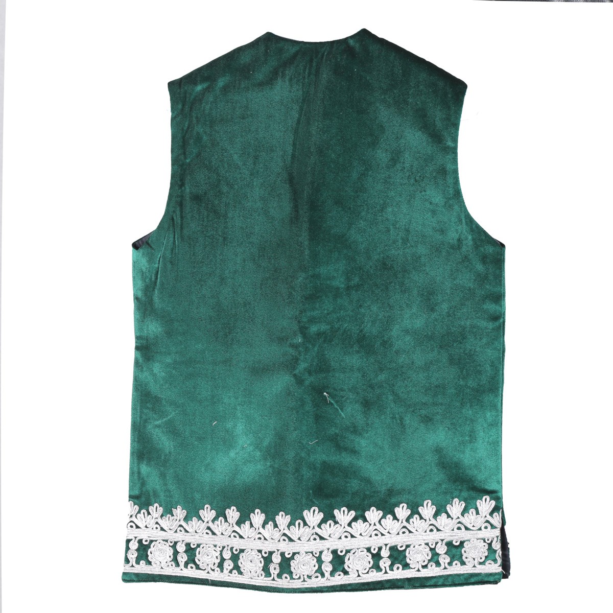Green Embroidered Waistcoat 3