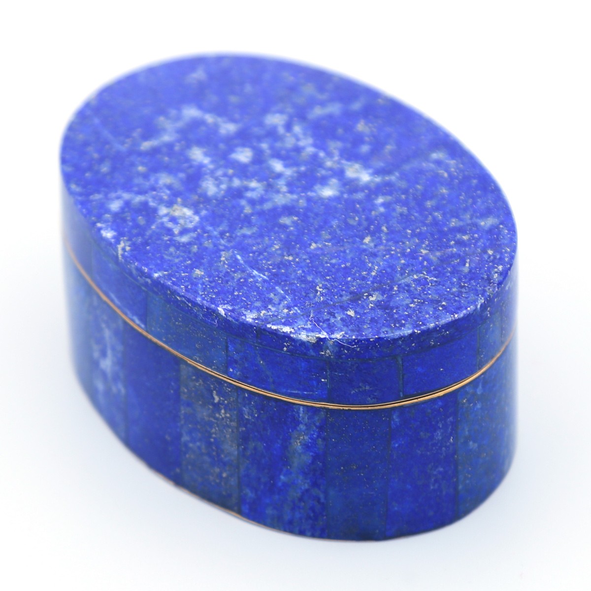 Lapis Circular Jewelry Box 2