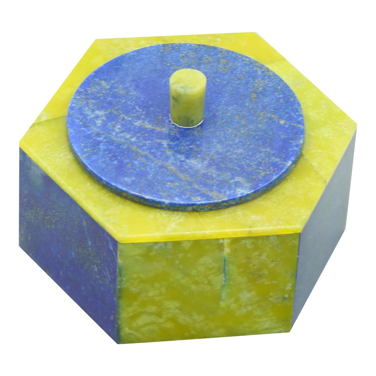 Hexagonal Flat Sugar Bowl | Lapis Sugar Jar With Lid 1