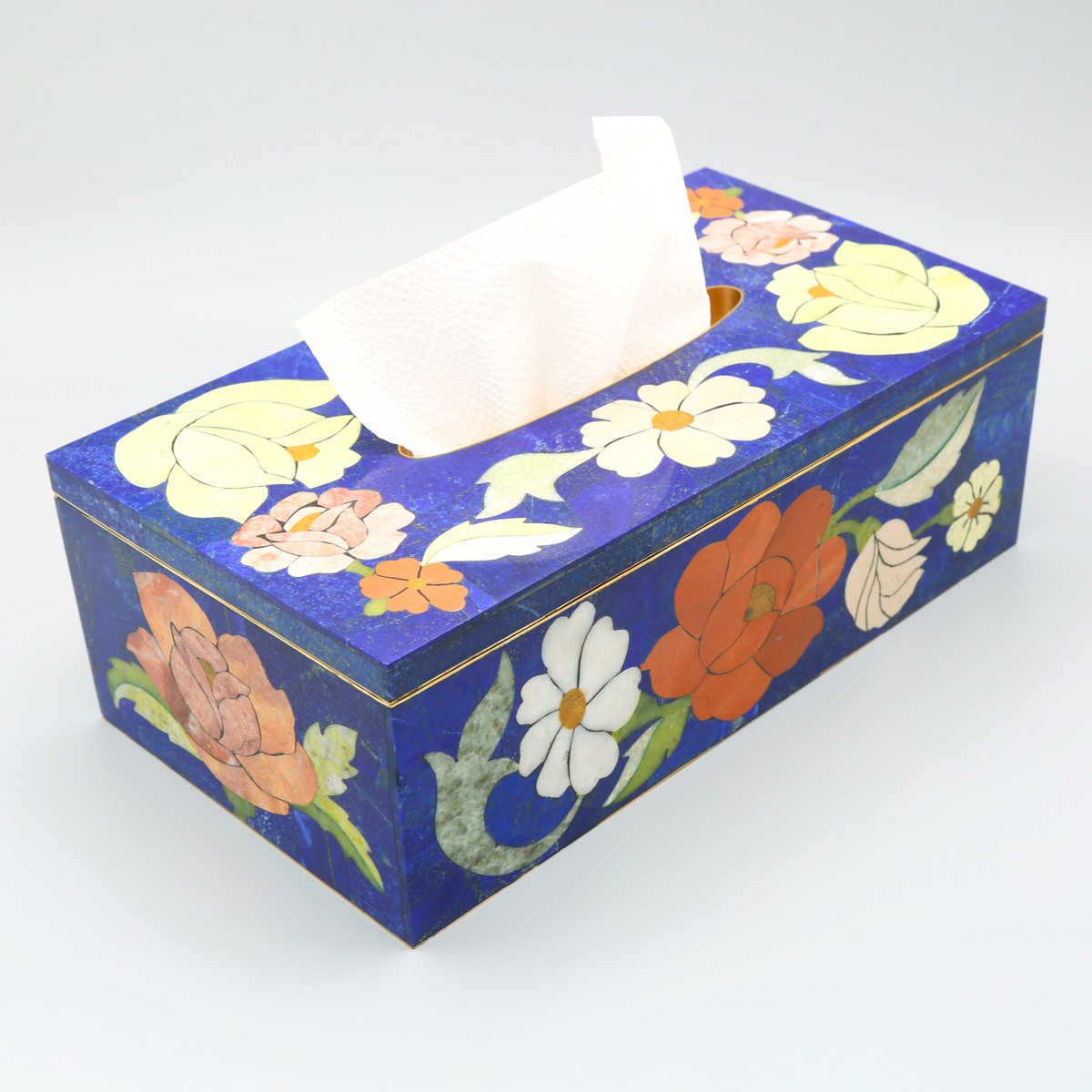 Handmade Lapis Lazuli Tissue Box 8