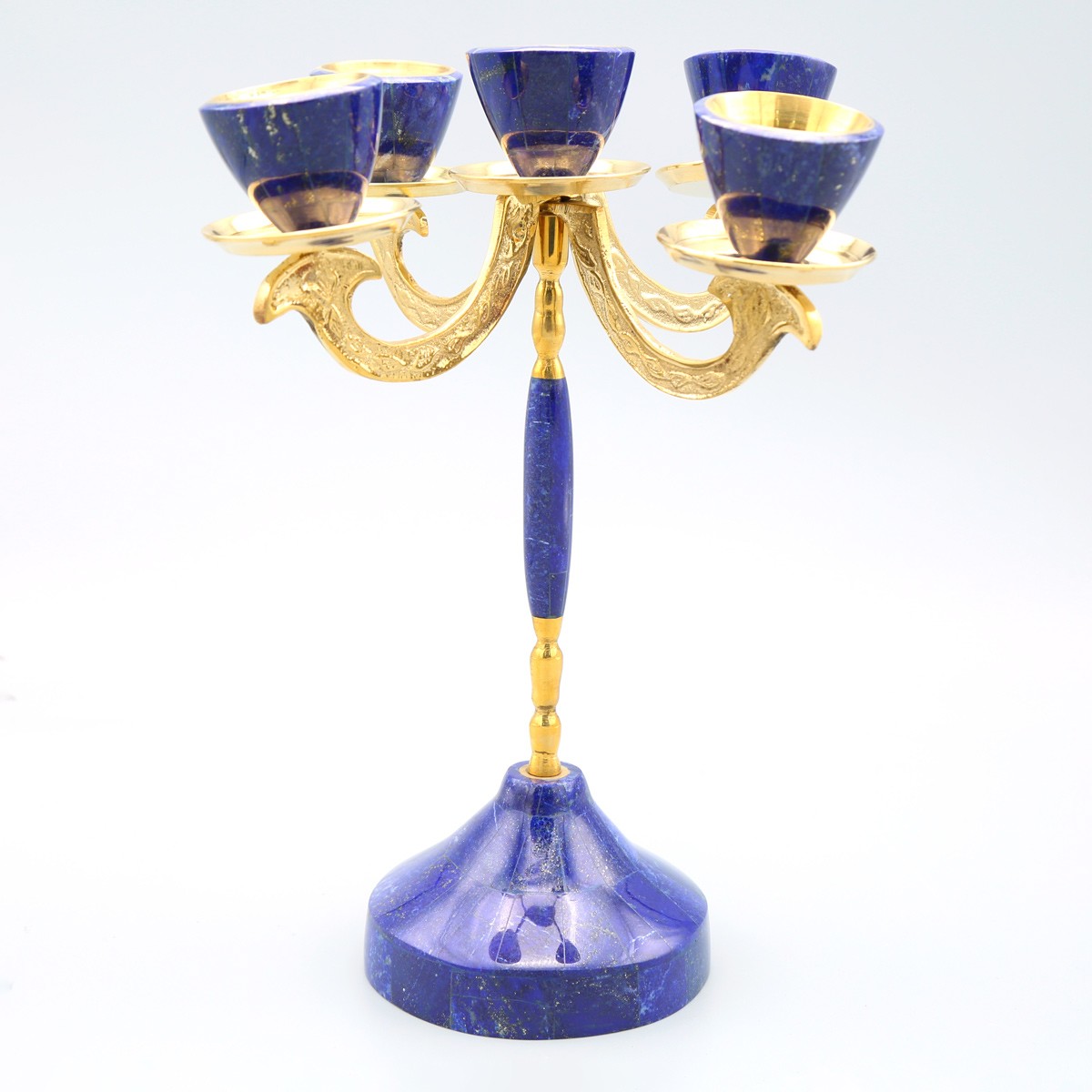 Handmade Candle Holder | Blue Lapis Candle Stand 2