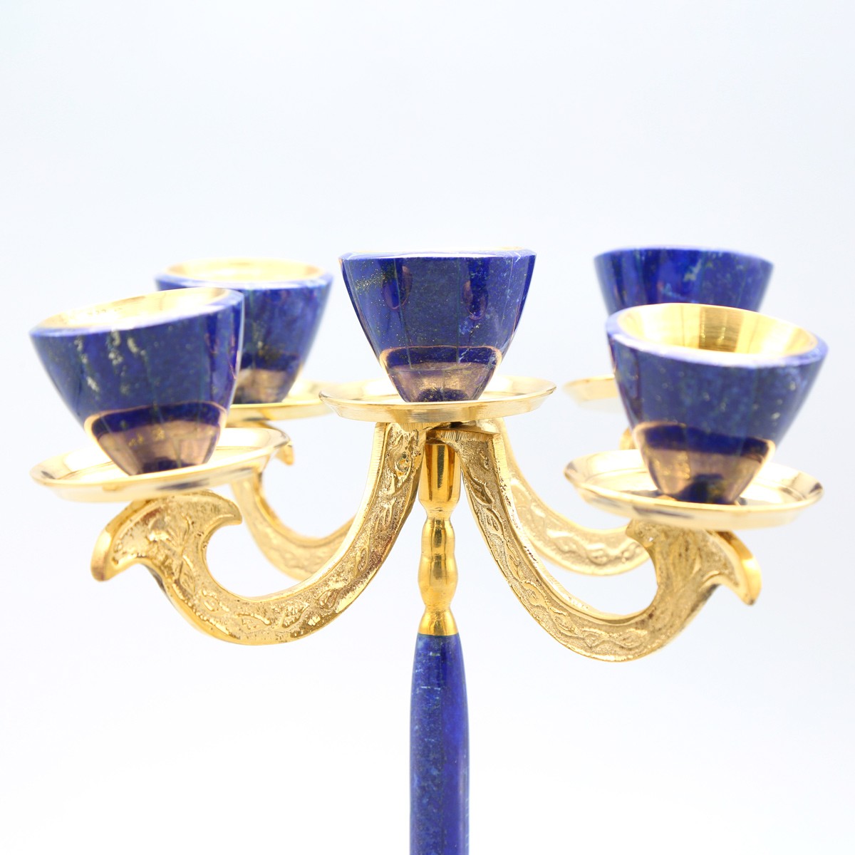 Handmade Candle Holder | Blue Lapis Candle Stand 3