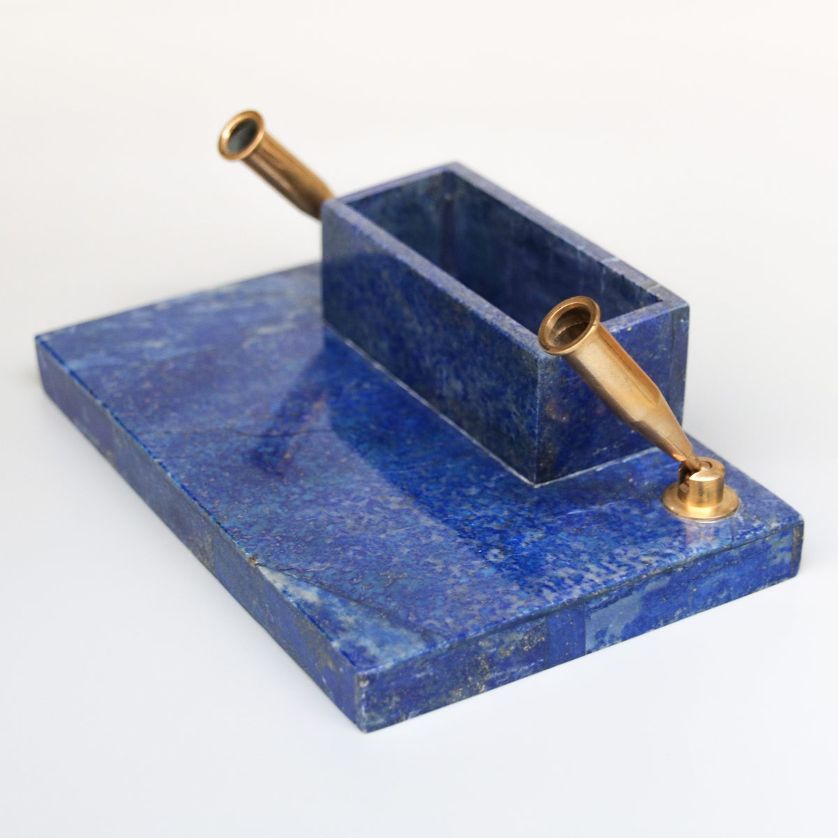 Lapis Gemstone Pen Holder | Handmade Pen Stand 1