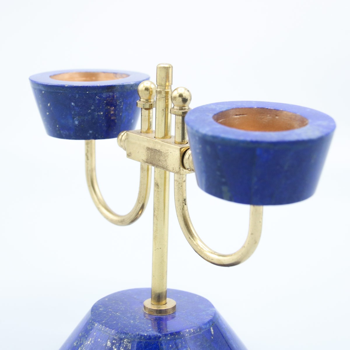 Handcrafted Candle Stand | Lapis Lazuli Candle Holder 3