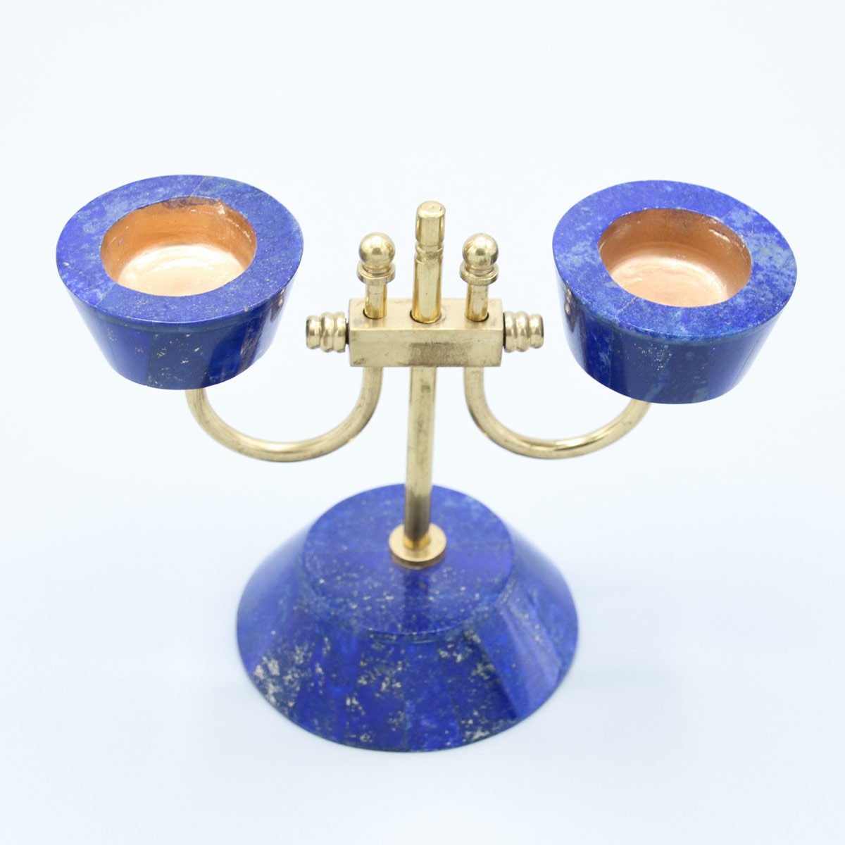 Handcrafted Candle Stand | Lapis Lazuli Candle Holder 4