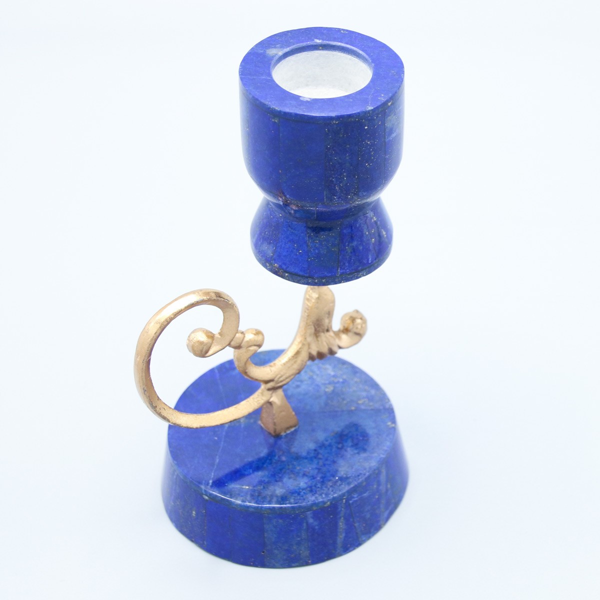 Candle Holder | Fine Lapis Candle Stand, Handmade, Antique candle holder 4