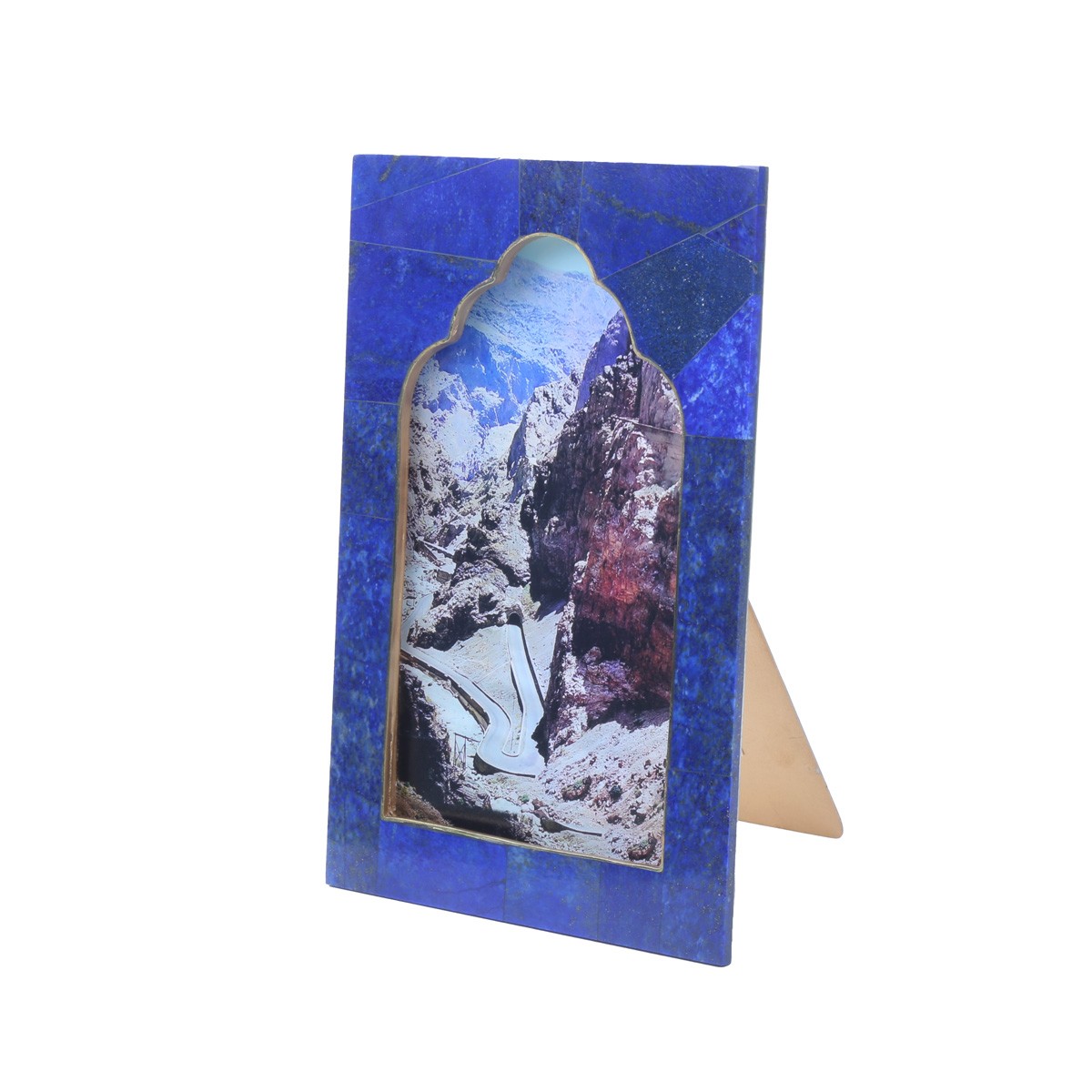 Lapis Lazuli Photo Frame | Marble Stone Rectangle Portrait Picture Frame 1