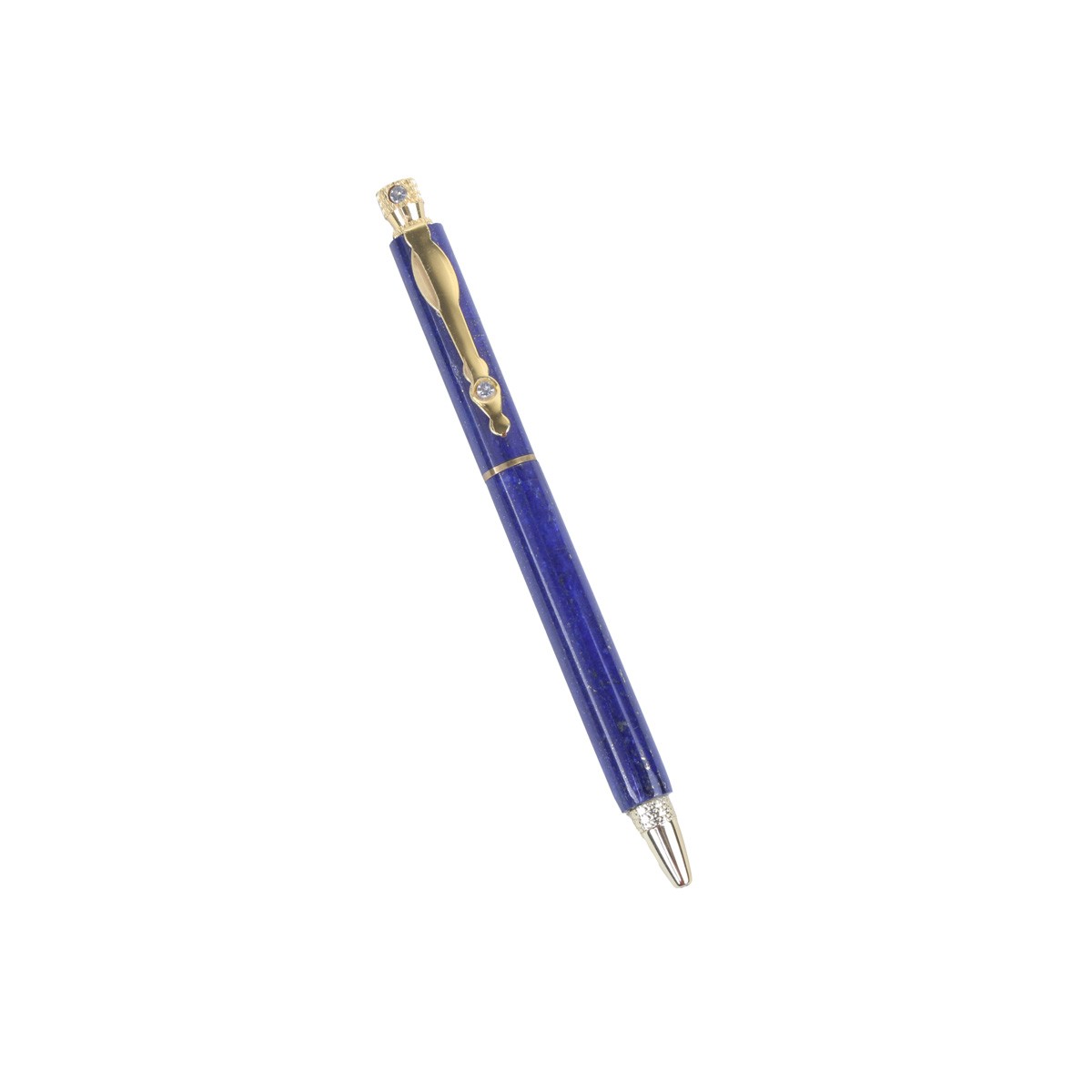 Lapis Lazuli Stone Pen | White Marble Pen 1