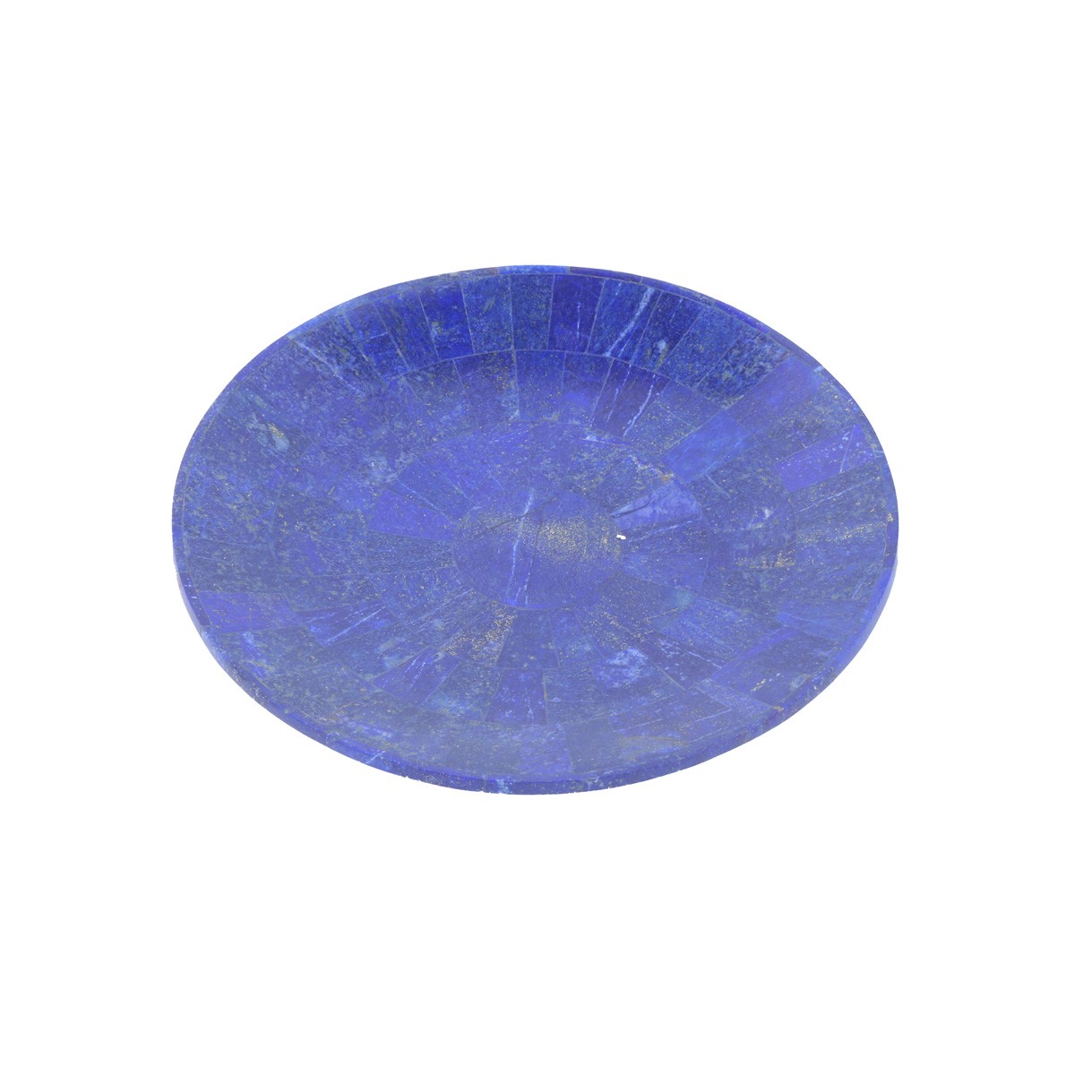 Lapis Lazuli Footed Plate | White Marble Stone Plate 2
