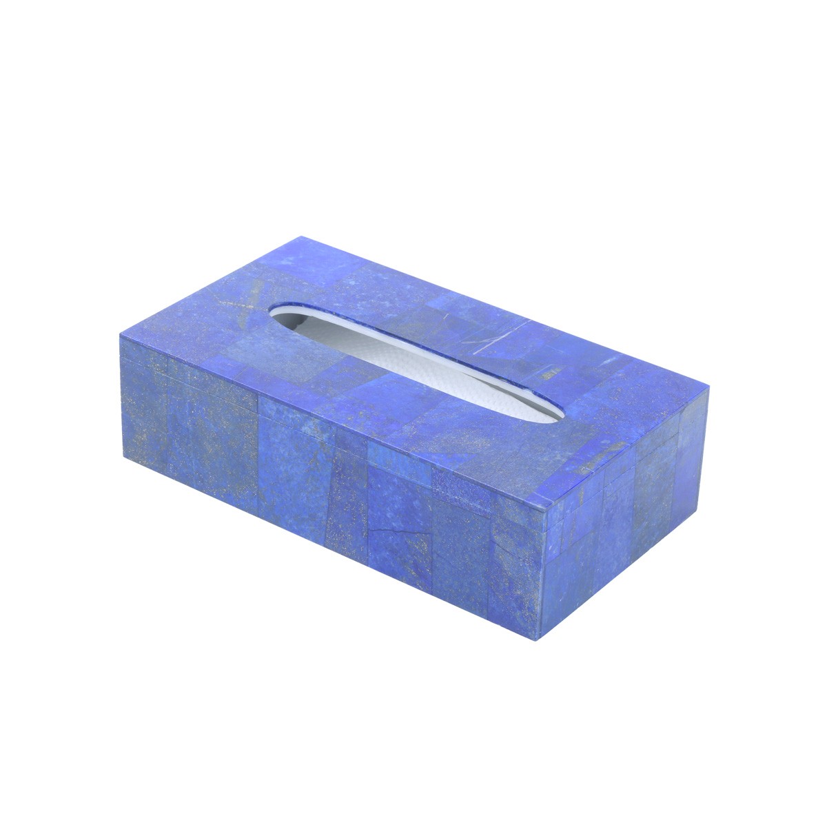 Lapis Lazuli Napkin Box | White Marble Tissue Paper Box 1