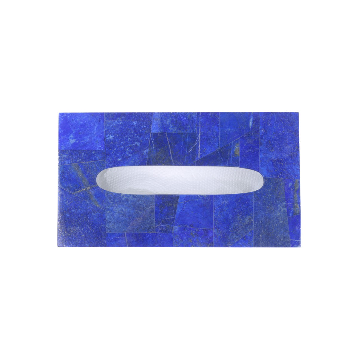 Lapis Lazuli Napkin Box | White Marble Tissue Paper Box 3