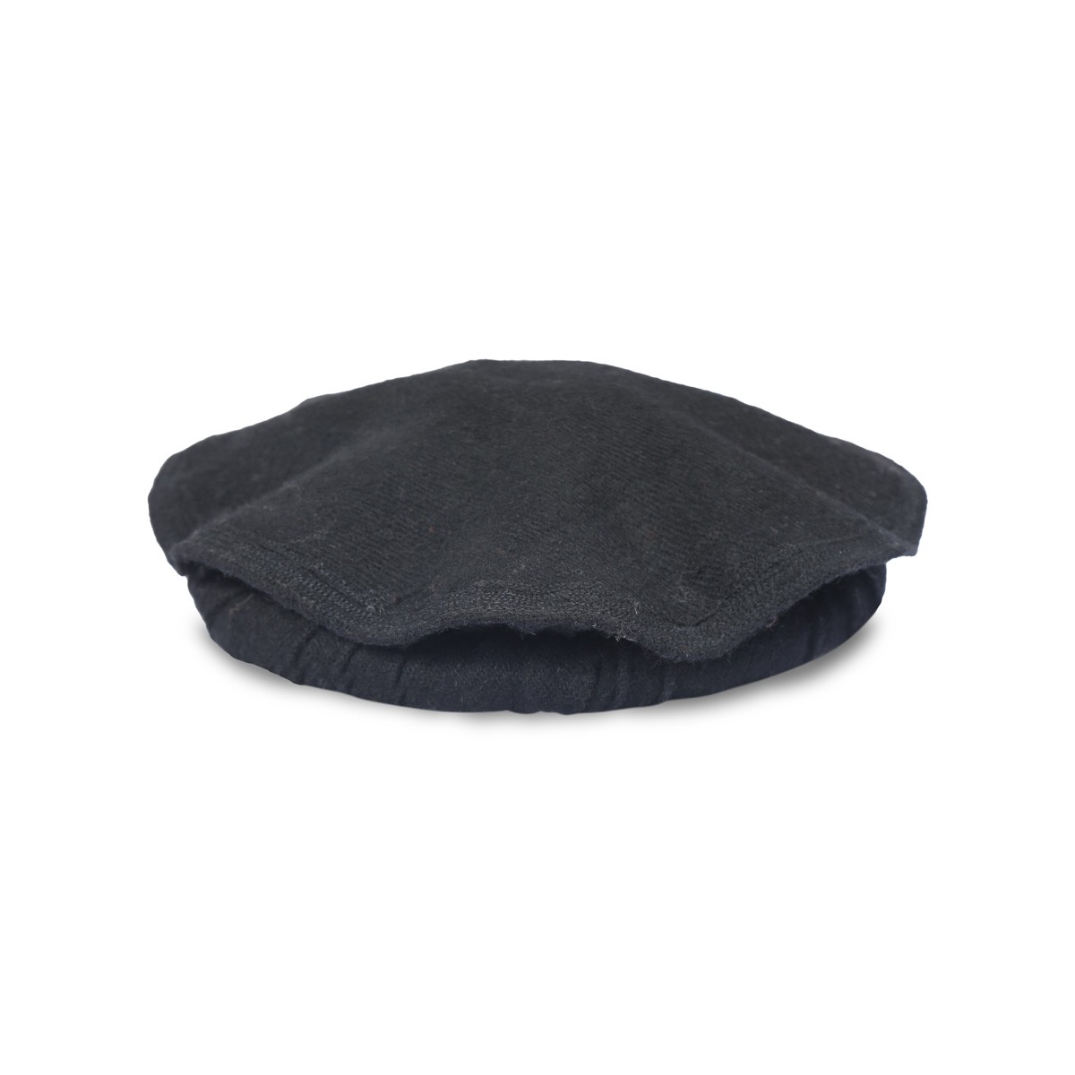 Pakol Hat Black Afghani Woolen Pakol | Casual Wear Beret Style Hat 1