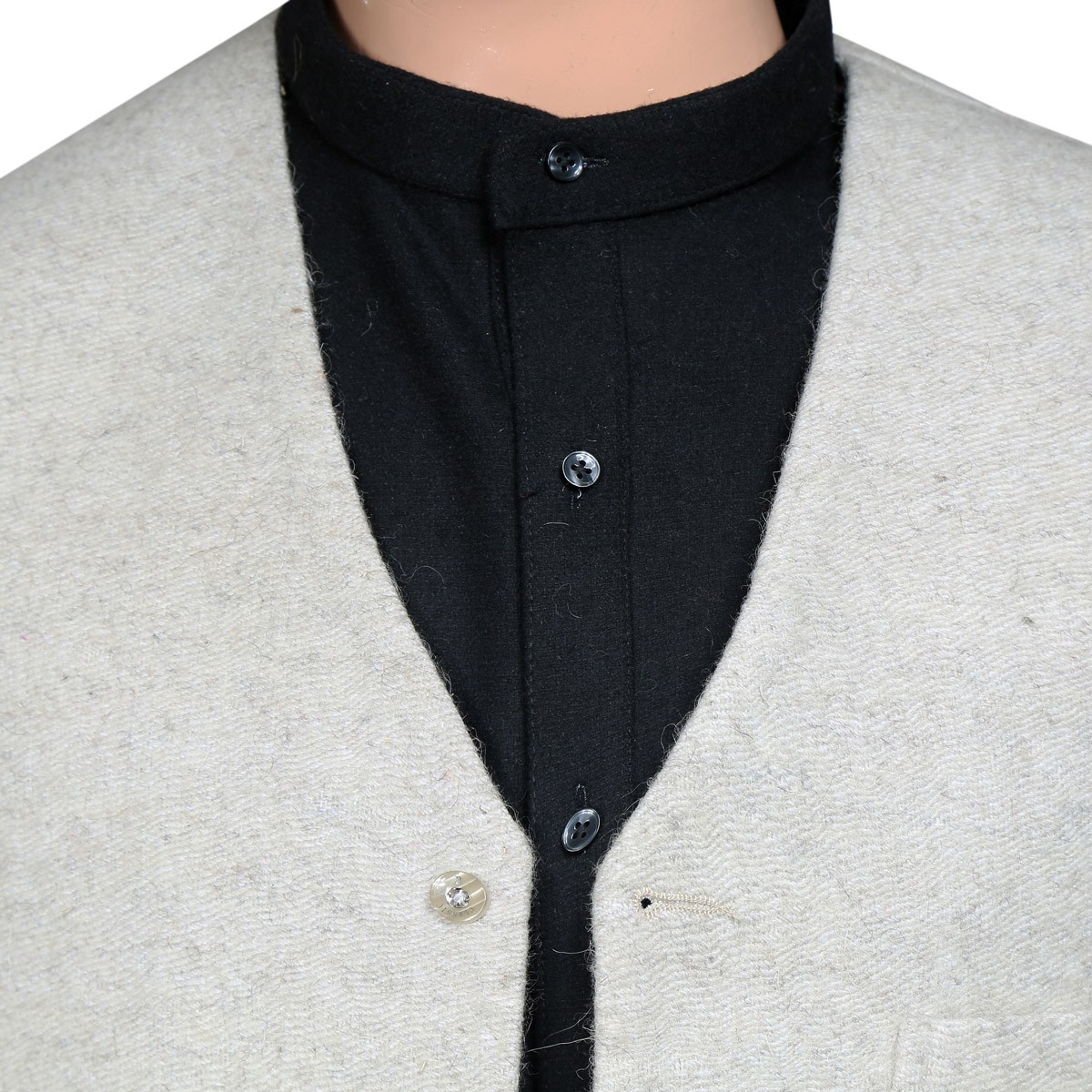Off-White Nuristani Waistcoat | Woolen Classic Men's Vest 2