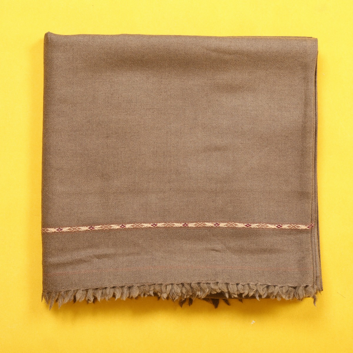 Brown Handmade Men's Pato | Woolen Winter Wear Men's Shawl 3