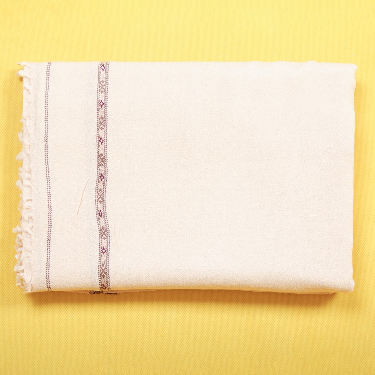 Cream Woolen Men's Pato | Men's Winter Shawl 2
