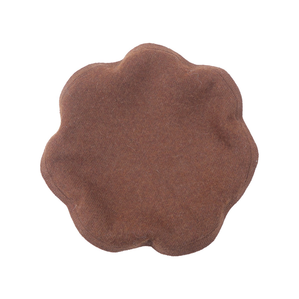Dark Tawny Nuristani Pakol | Woolen Casual Wear Beret Style Hat 2