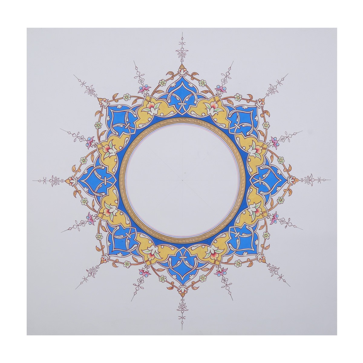 Mandala Frame Artwork | Round Miniature Frame Artwork 1