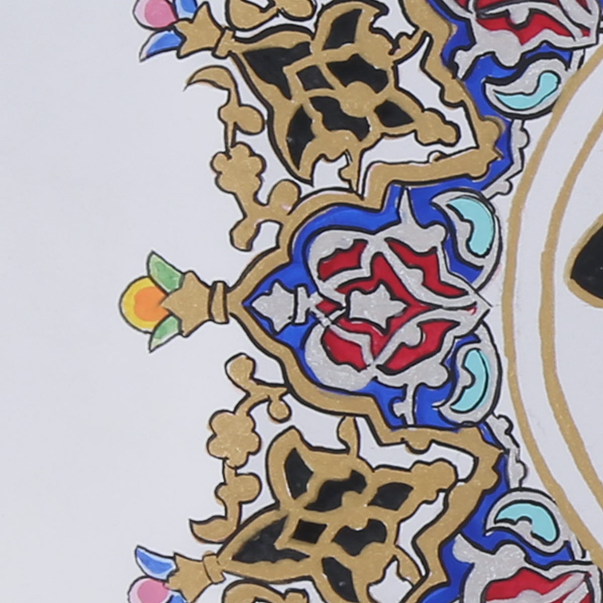 Floral Ancient Mandala Artwork | Islamic Solo Miniature Wall Art 3