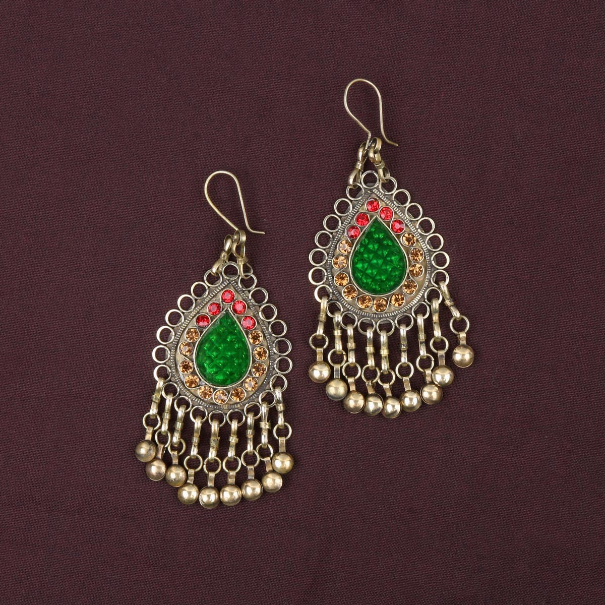 Tribal Bridal Jewelry Set | Traditional Beaded Necklace, Earrings, Headpiece 3