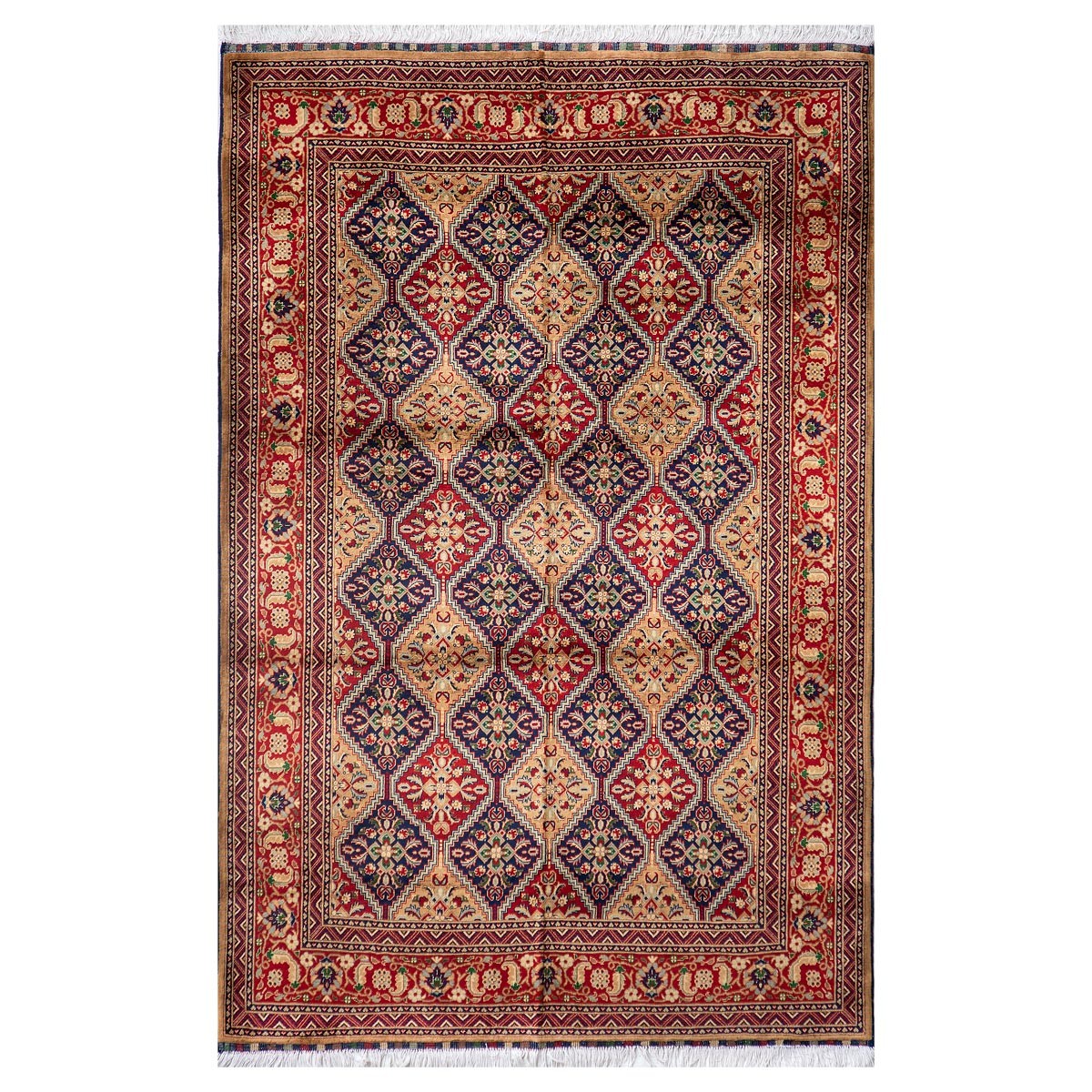Yosouf Bahaye Design Beljik Mazari Handwoven Rug | 8' 1" X 5' 3" 1