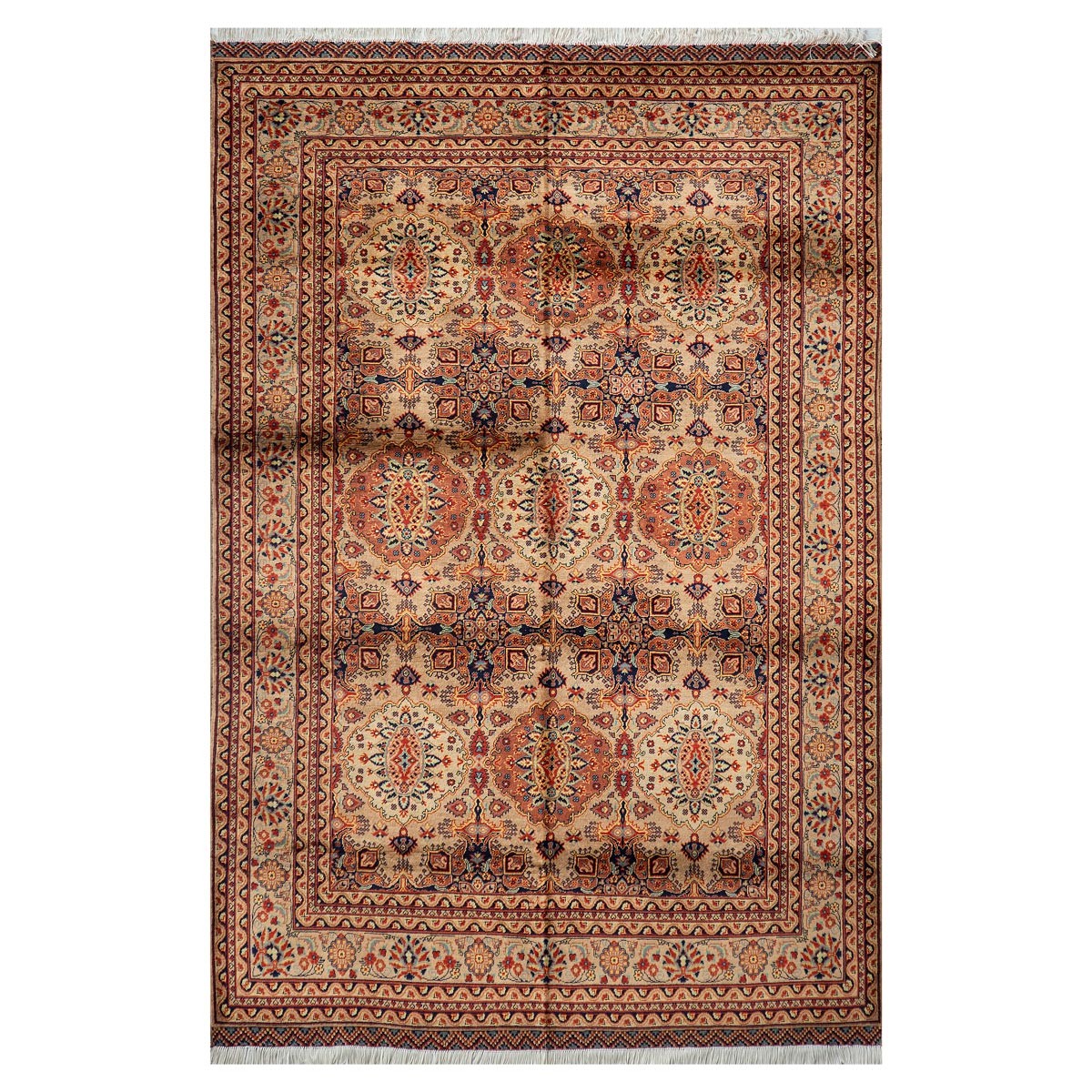 Patnosi Design Pure Afghani Handmade Carpet | 7' 9" X 5' 2" 1