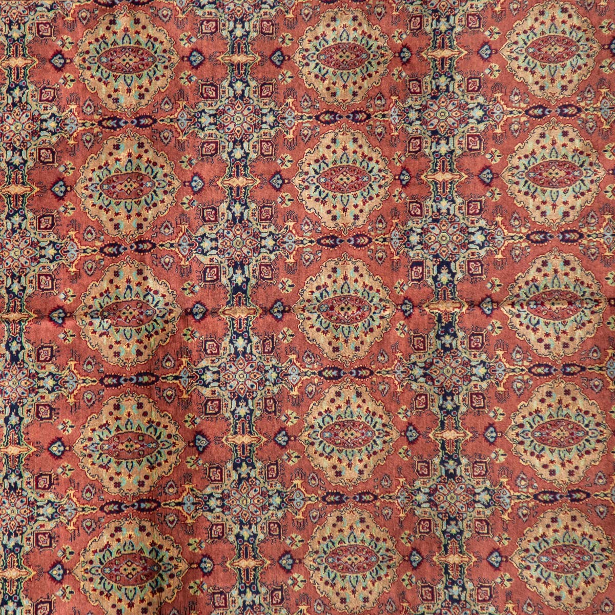 Colorful Firebrick Design Patnosi Gul Pattern Area Rug | 9' 7" X 6' 5" 2