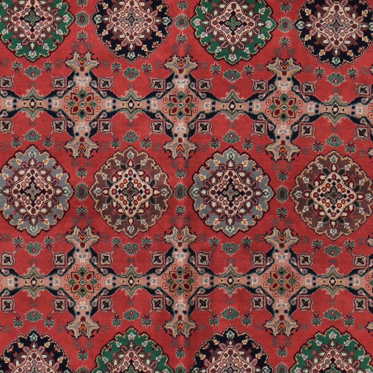 Red Abrisham Design Handwoven Carpet |6' 7" X 5' 1" 2
