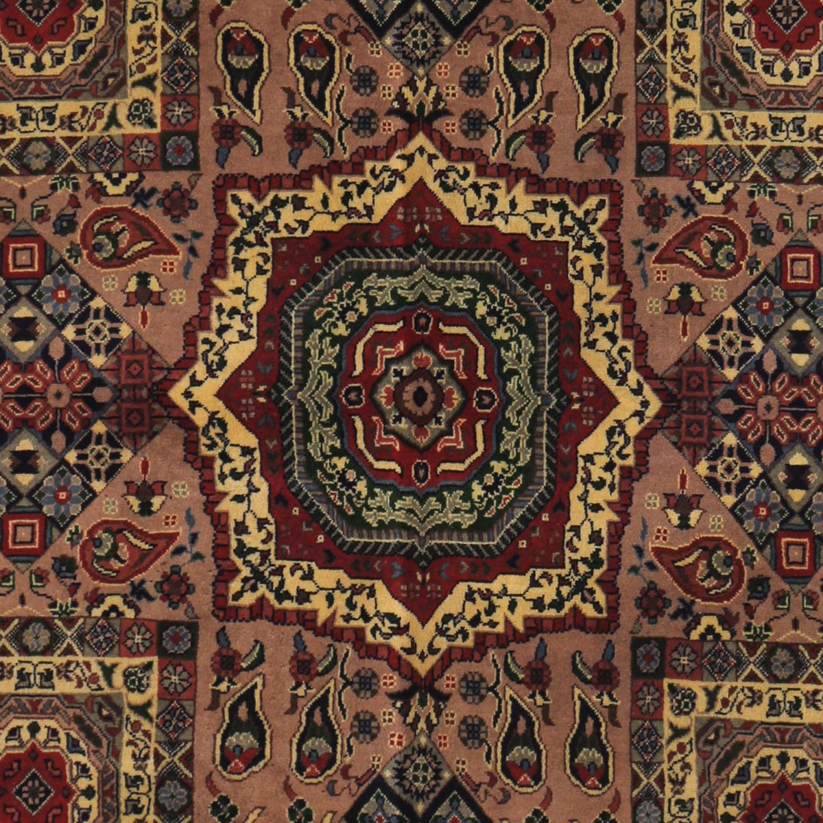 Red Mamlok Design Handwoven Carpet | ' 1" X 4' 10" 2