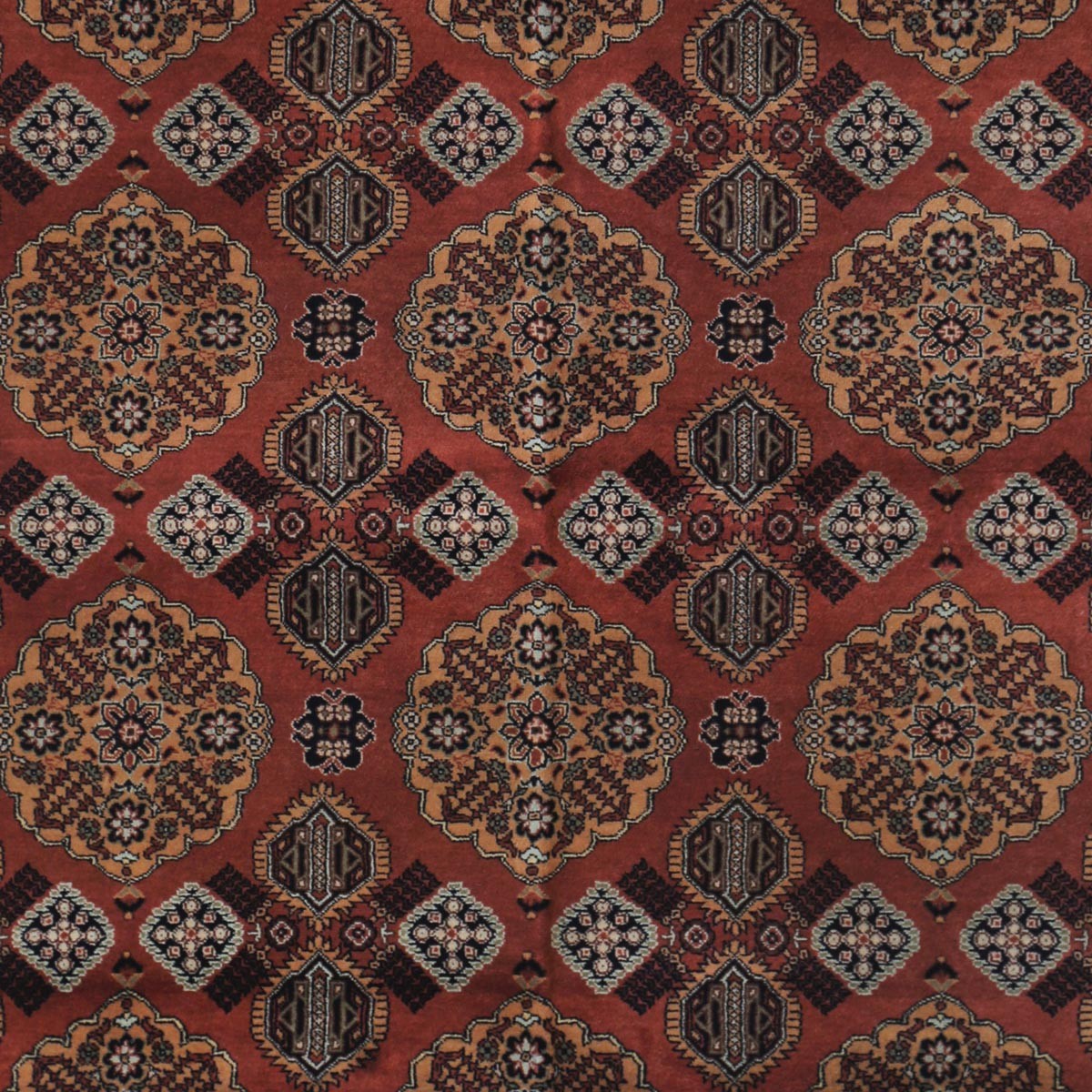 Red Patnosi Design Handwoven Carpet | 6' 4" X 5' 2" 2