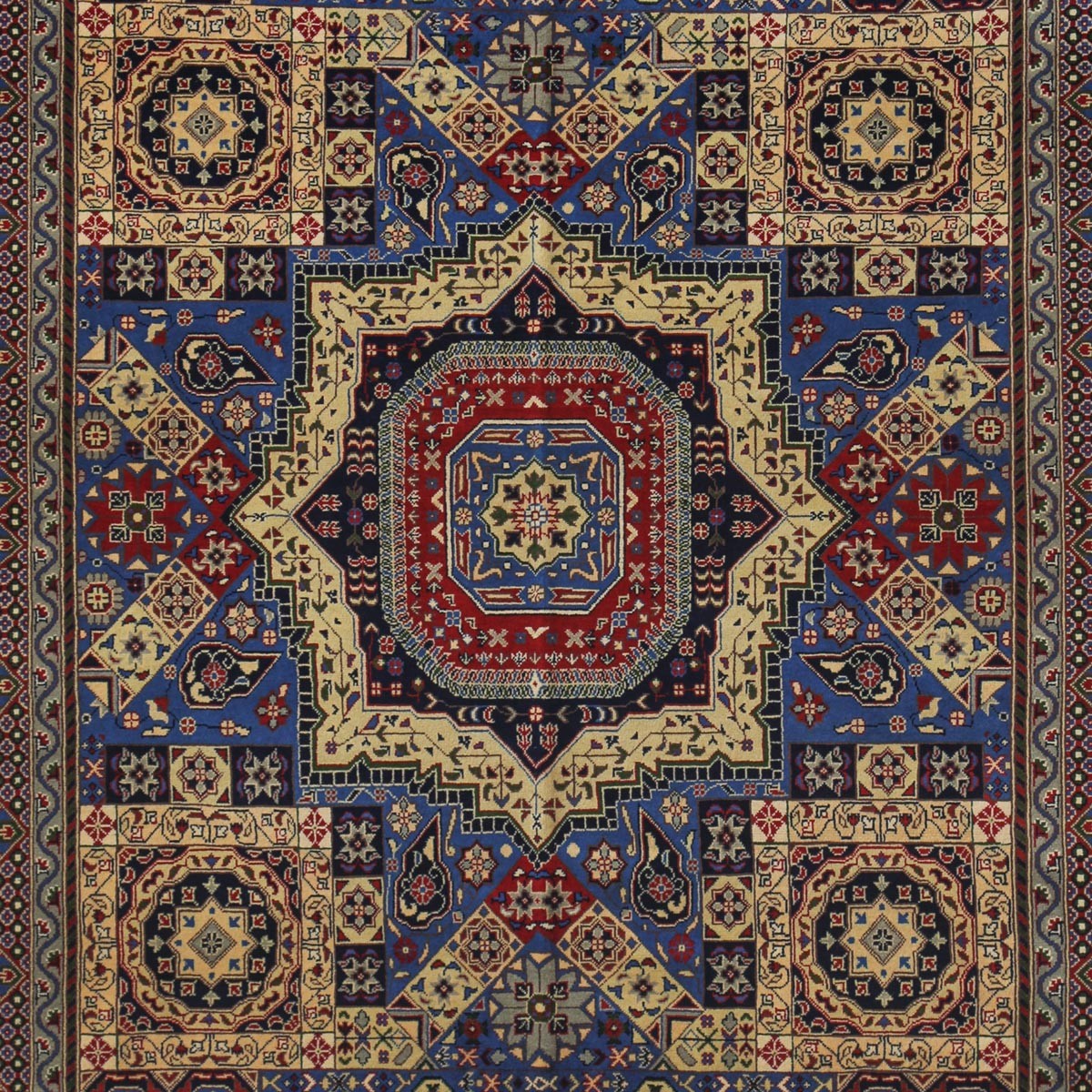 Blue Mamlok Design Handwoven Carpet | 10' 0" X 6' 8" 2