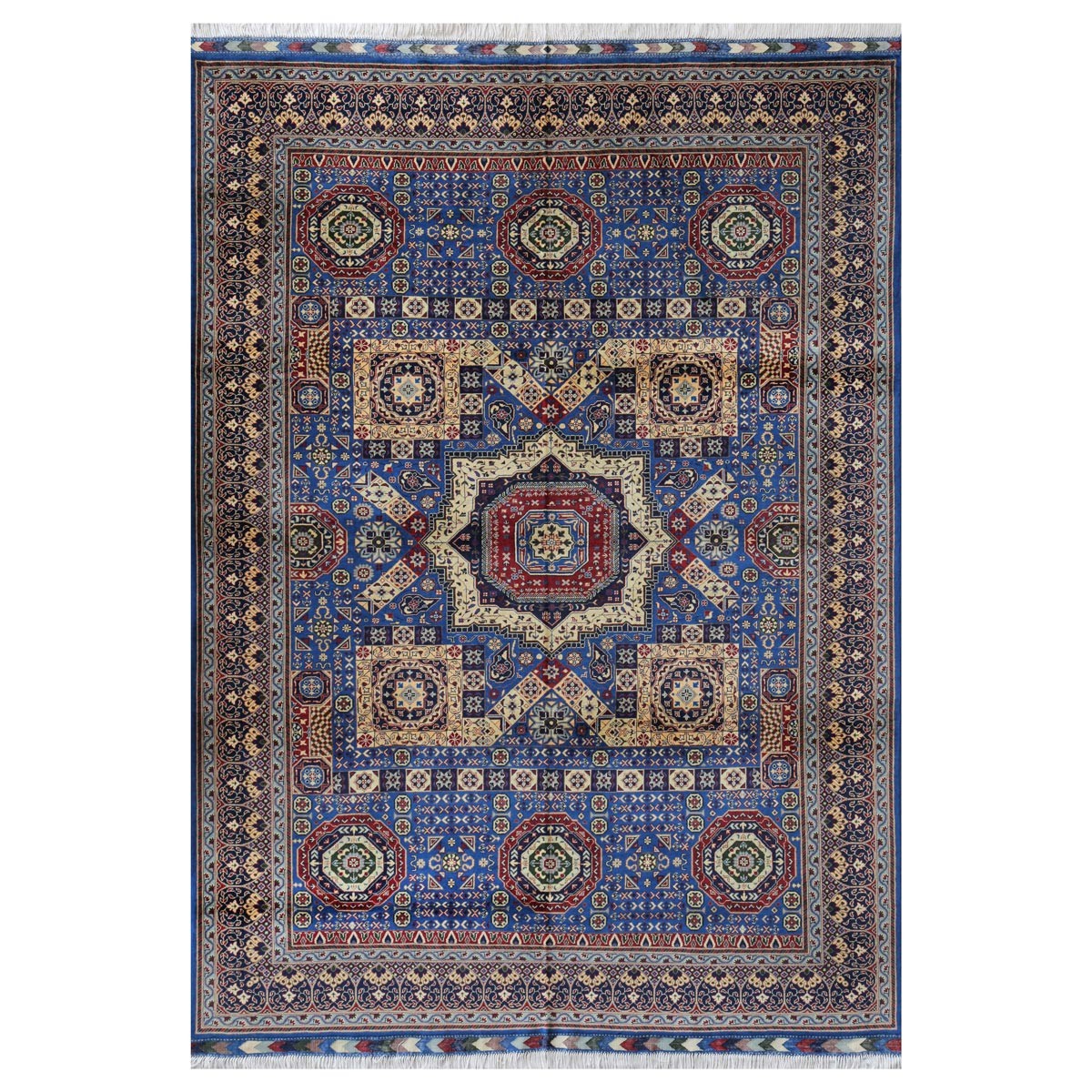 Blue Mamlok Design Handwoven Carpet | 11' 4" X 8' 5" 1
